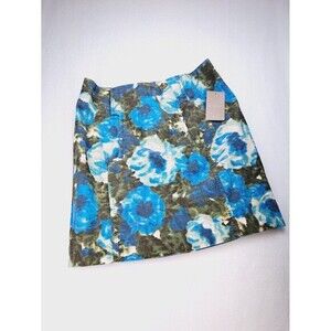 Postmark Womens Skirt Size 10 Anthropologie Calabria Watercolor Floral‎ Corduroy
